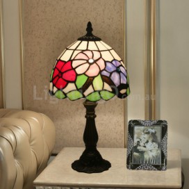 8 Inch European Stained Glass Table Lamp