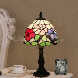 8 Inch European Stained Glass Table Lamp