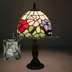 8 Inch European Stained Glass Table Lamp