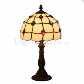 8 Inch European Stained Glass Table Lamp