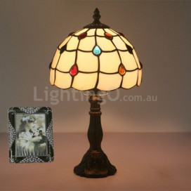 8 Inch European Stained Glass Table Lamp