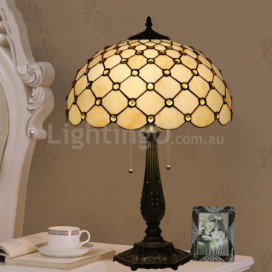 16 Inch European Stained Glass Table Lamp