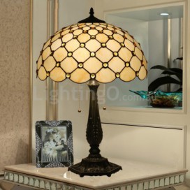 16 Inch European Stained Glass Table Lamp