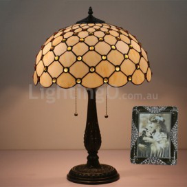 16 Inch European Stained Glass Table Lamp