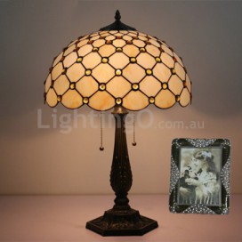 16 Inch European Stained Glass Table Lamp