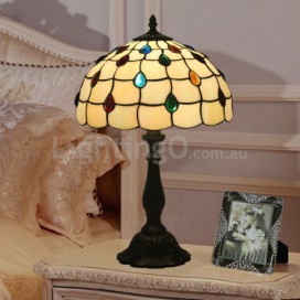 12 Inch European Stained Glass Table Lamp