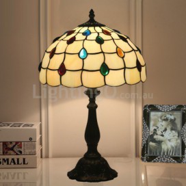 12 Inch European Stained Glass Table Lamp