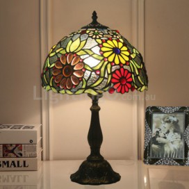 12 Inch Rural Stained Glass Table Lamp