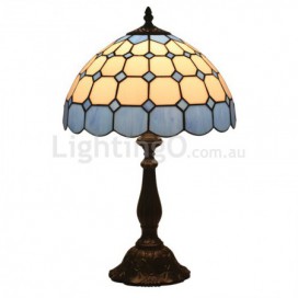 12 Inch Mediterranean Stained Glass Mediterranean Style Table Lamp