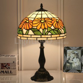 12 Inch European Stained Glass Table Lamp