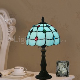 8 Inch European Stained Glass Table Lamp