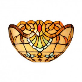 12 Inch European Stained Glass Wall Light