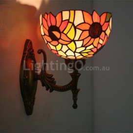 8 Inch European Stained Glass Wall Light