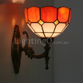 8 Inch European Stained Glass Wall Light