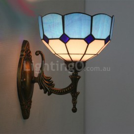 8 Inch European Stained Glass Wall Light