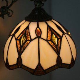 8 Inch European Stained Glass Wall Light