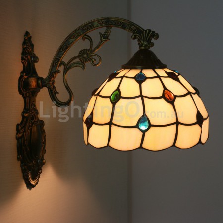 8 Inch EuropeanSimple Stained Glass Wall Light