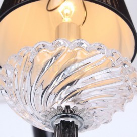 8 Light White Contemporary K9 Crystal Candle Style Chandelier