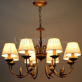 8 Light Modern Contemporary Rustic Retro Candle Style Chandelier