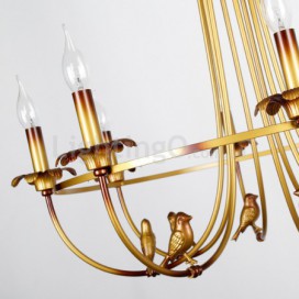 6 Light Retro Candle Style Chandelier