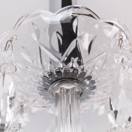 3 Light Contemporary K9 Crystal Candle Style Chandelier