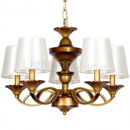 5 Light Retro Candle Style Chandelier