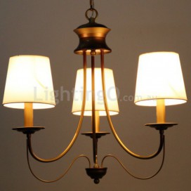 3 Light Rustic Mediterranean Style Modern Contemporary Candle Style Chandelier