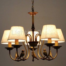 5 Light Modern Contemporary Rustic Retro Candle Style Chandelier