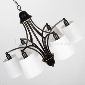 8 Light Rustic Retro Contemporary Candle Style Chandelier