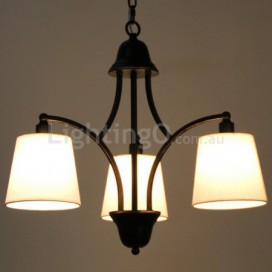 3 Light Rustic Retro Contemporary Candle Style Chandelier