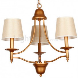 3 Light Rustic Retro Mediterranean Style Candle Style Chandelier