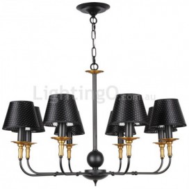 8 Light Retro Rustic Candle Style Chandelier