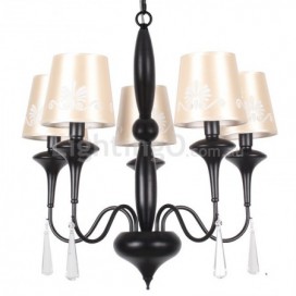 5 Light Mediterranean Style Candle Style Chandelier