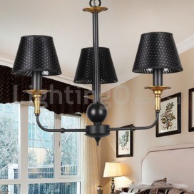 3 Light Retro Rustic Candle Style Chandelier