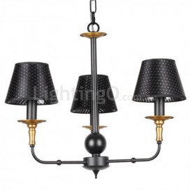 3 Light Retro Rustic Candle Style Chandelier