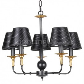 5 Light Retro Rustic Candle Style Chandelier