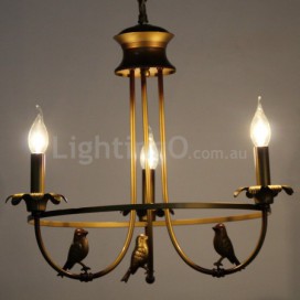 3 Light Retro Candle Style Chandelier