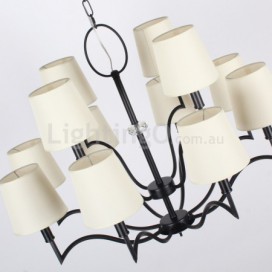 12 Light Modern Contemporary Candle Style Chandelier