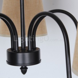 5 Light Retro Contemporary Candle Style Chandelier