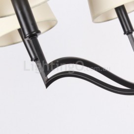 6 Light Modern Contemporary Candle Style Chandelier