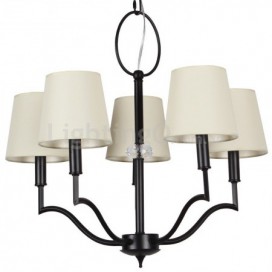 5 Light Modern Contemporary Candle Style Chandelier