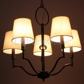 5 Light Modern Contemporary Candle Style Chandelier