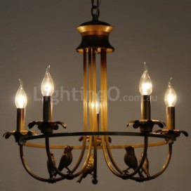 5 Light Retro Candle Style Chandelier