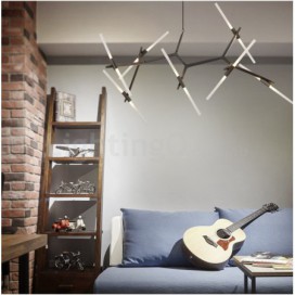 14 Light Modern/ Contemporary Chandelier (Black Golden)