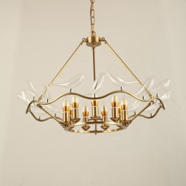 Fine Brass 9 Light Chandelier