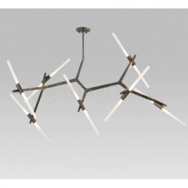 14 Light Modern/ Contemporary Chandelier (Black Golden)