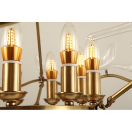 Fine Brass 9 Light Chandelier