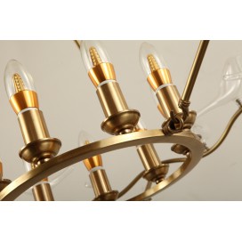 Fine Brass 9 Light Chandelier