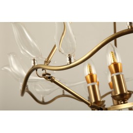 Fine Brass 9 Light Chandelier