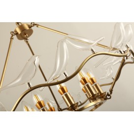 Fine Brass 9 Light Chandelier